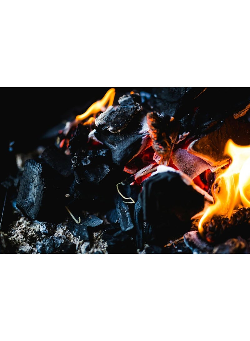 Natural Wood Charcoal for BBQ & Grilling, Long-Lasting Charcoal Briquettes for Barbecue, Cooking and Outdoor Use, 0.5 kg - Image 5