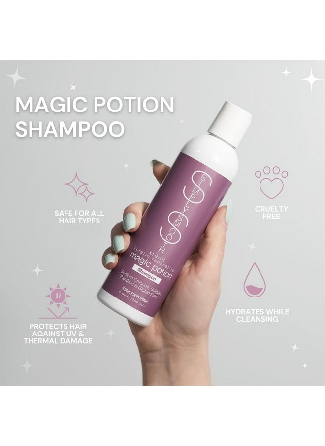 SIMPLY SMOOTH SIMPLY SMOOTH Magic Potion Shampoo Paraben Free Daily Shampoo Restore & Repair Dry, Damaged, Keratin Depleted Hair Hydrate & Create Soft, Healthy Hair For All Hair Type 8.5oz  - Image 4