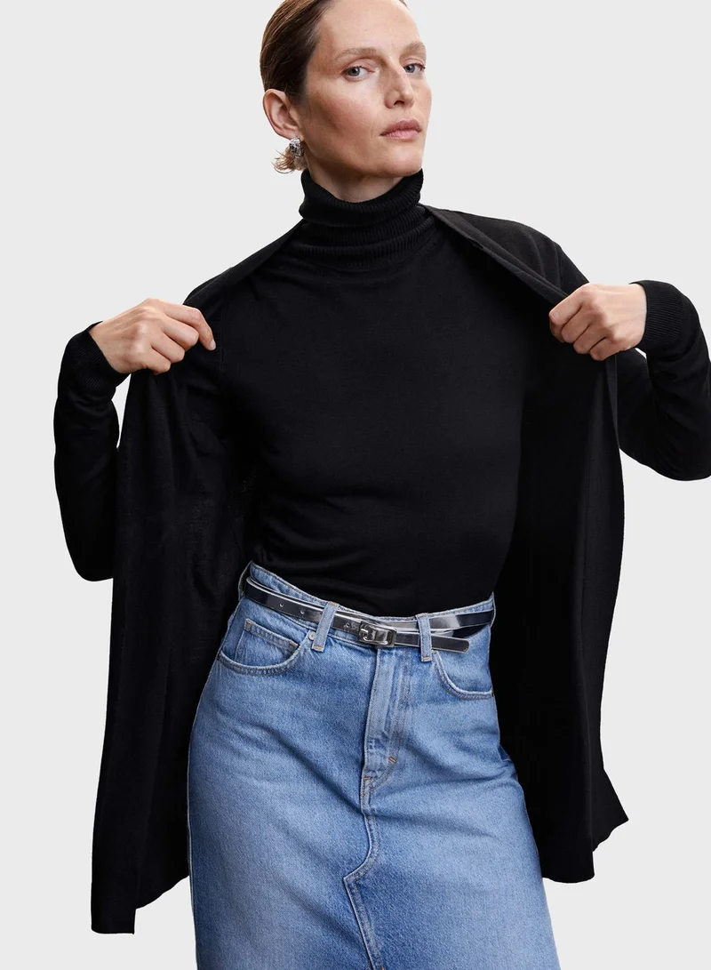 MANGO Knitted Cardigan