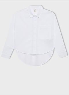 Girl Oversize Fit Long Sleeve Shirt
