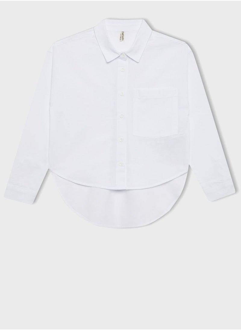 DeFacto - Girl Oversize Fit Long Sleeve Shirt - Image 1