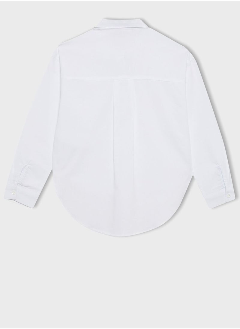 DeFacto - Girl Oversize Fit Long Sleeve Shirt - Image 1