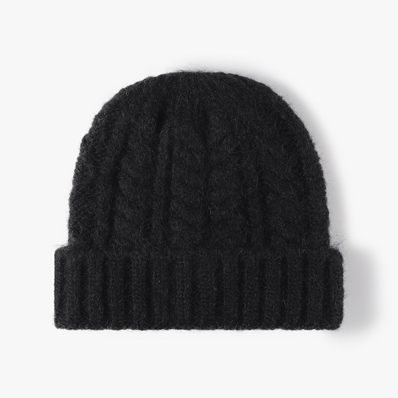 Jacquard Ladies Cold Cap Warm Padded Wool Cap Men'S Ear Protection Joker Knitted Hat - Image 1