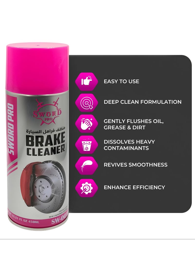 Sword Pro Includes three 450ml cans of Brake Cleaner suitable for multiple cleaning sessions or workshop use.  - Image 4