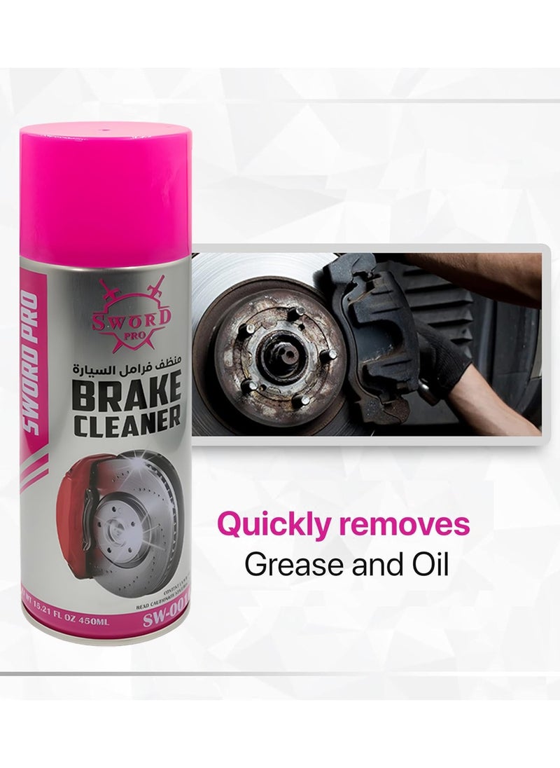 Includes three 450ml cans of Brake Cleaner suitable for multiple cleaning sessions or workshop use.