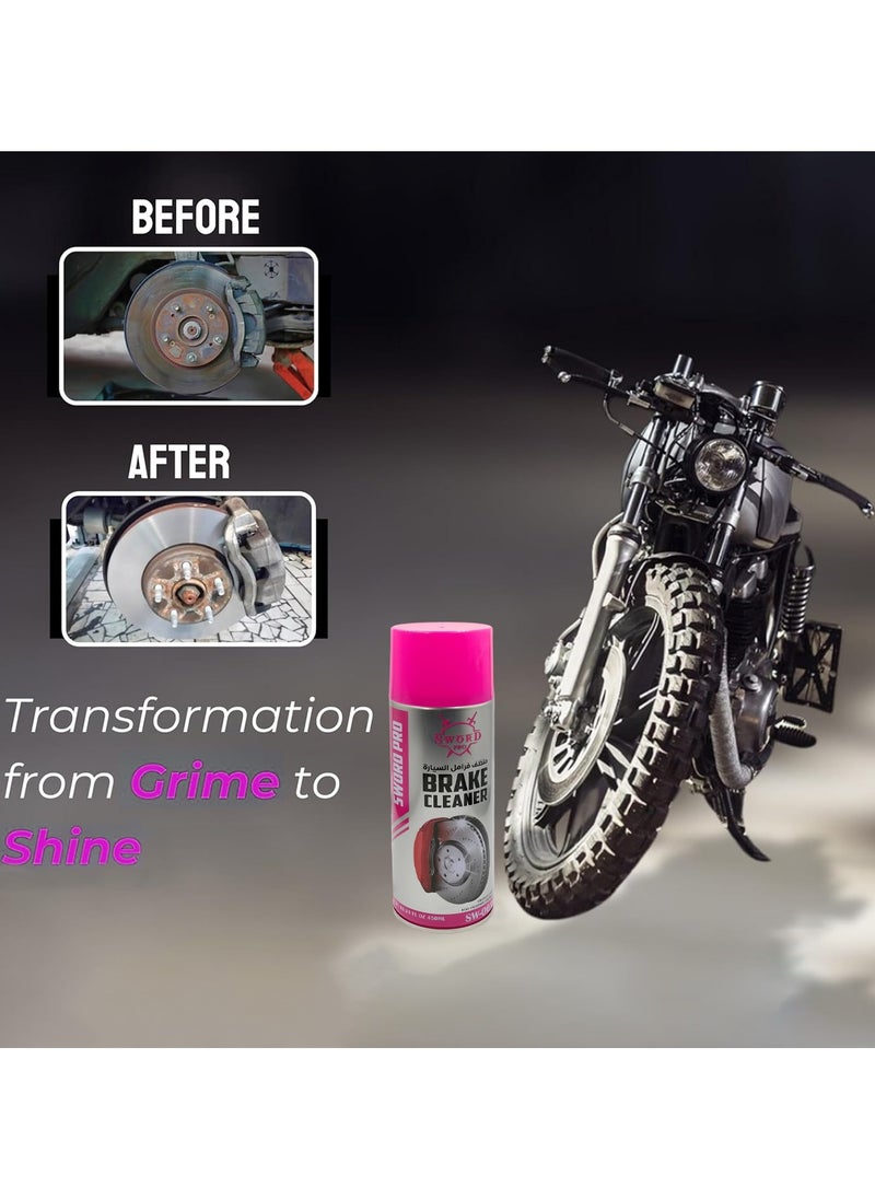 Includes three 450ml cans of Brake Cleaner suitable for multiple cleaning sessions or workshop use.