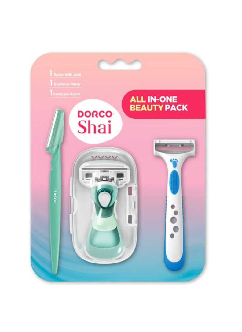 DORCO Dorco Shai All In-One Beauty Razor Pack Women 