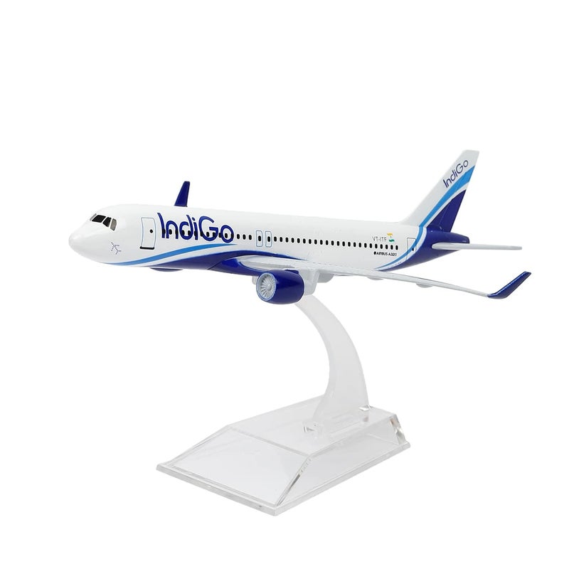 AmigozZ Diecast Aeroplane Scale Model only for Display, Size -16 cm-A320 (Indigo Airlines) - Image 3