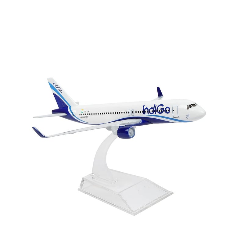 AmigozZ Diecast Aeroplane Scale Model only for Display, Size -16 cm-A320 (Indigo Airlines) - Image 2