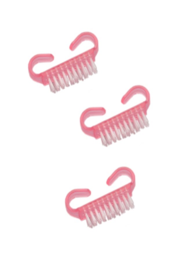 Nail Cleaning Brushes, 3 Pieces, - Color May Vary