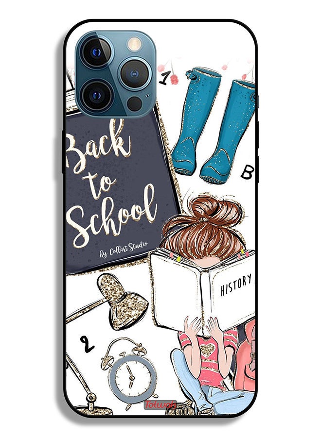 Tolwak Apple iPhone 12 Pro Max Protective Case Back To School Girl Reading History - Image 2