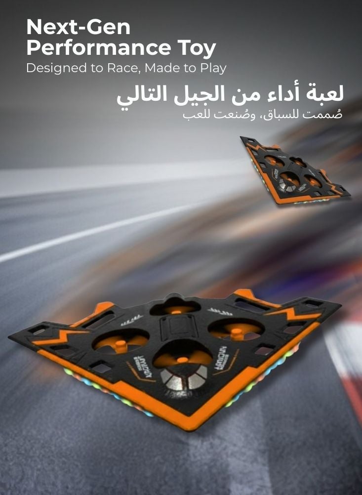 بريميم طائرة تحكم عن بعد آر سي لوكهيد F-117 نايتهاوك – طائرة صغيرة قابلة للطي مع أضواء إل إي دي، لعبة طيران داخلية مستقرة، سهلة التحكم، طائرة آر سي قابلة لإعادة الشحن للأطفال والمبتدئين - Image 4