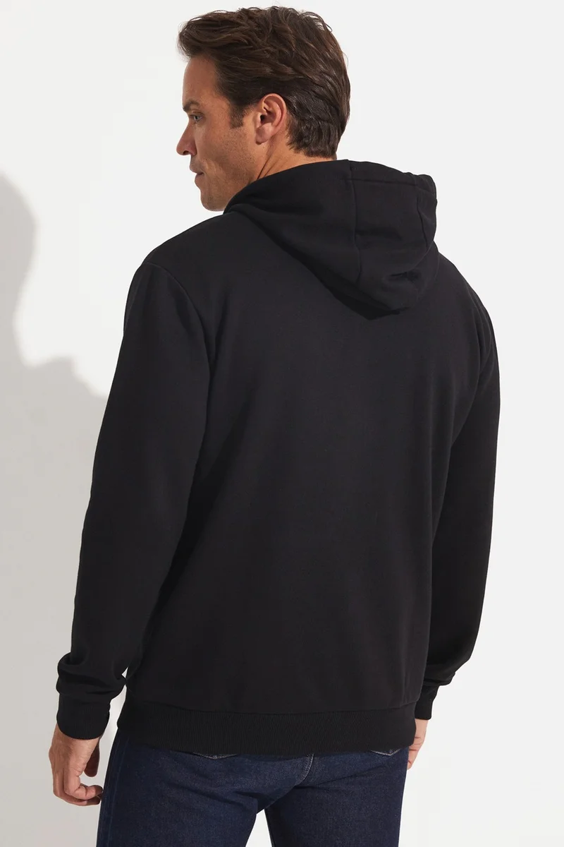 JUNE Men's Regular Fit Zippered Pocket Detailed Sweatshirt