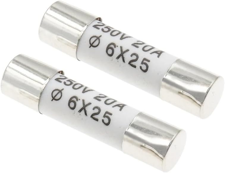 6x25mm فيوز سيراميك سريع الانصهار 250 فولت 0.5 أمبير 20 قطعة - Image 4