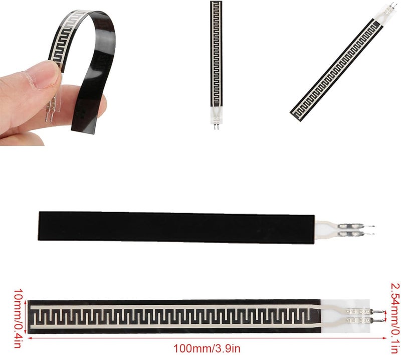 Wal front Thin Film Pressure Sensor Flex Sensor Bend Sensor ZD10-100 500g Resistance Type Sensor Thin Film Pressure Sensor Force Sensing Resistor, Force Sensitive Resistor Pressure - Image 2