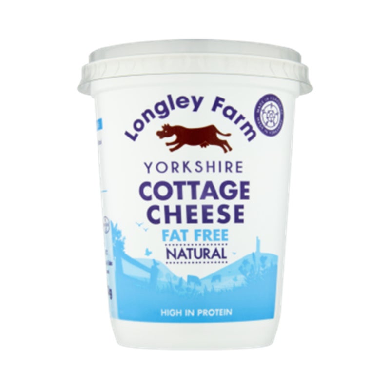 Longley Farm Cottage Cheese, Natural - 450g, UK - Image 2