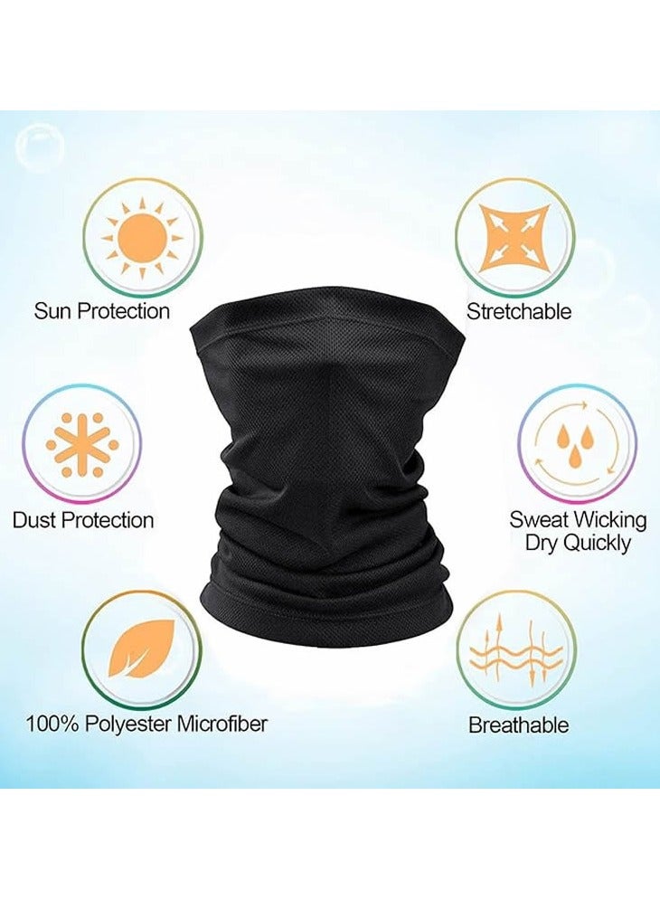 Generic 3Pcs Sun UV Protection Face Mask Breathable Outdoor Cycling Neck Scarf  Neck Gaiter Bandana Sun Wind Dust Headwear Balaclava Scarf - Image 2