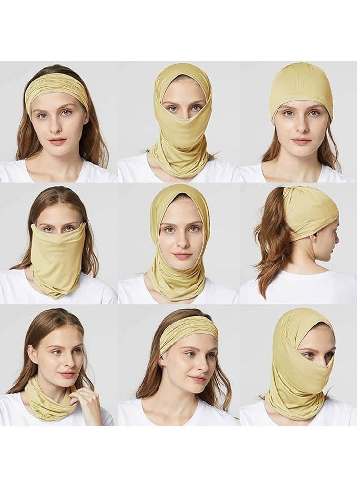Generic 3Pcs Sun UV Protection Face Mask Breathable Outdoor Cycling Neck Scarf  Neck Gaiter Bandana Sun Wind Dust Headwear Balaclava Scarf - Image 5