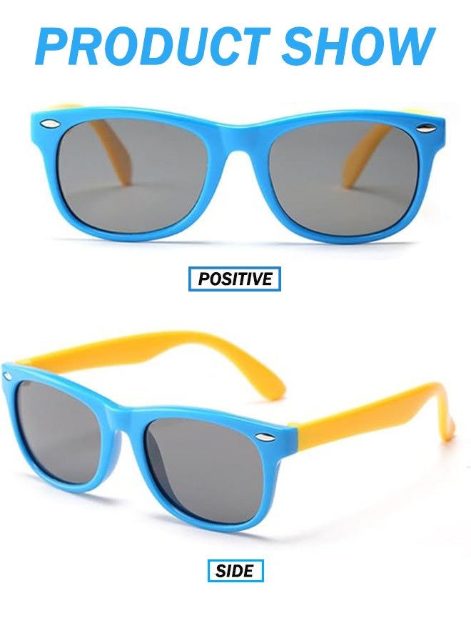 Children's Sun Glasses Kids Polarized SunGlasses TPEE Rubber Flexible Frame for Boys Girls Age 2-10, 100% UV Protection（Car Glasses Case） - Image 5