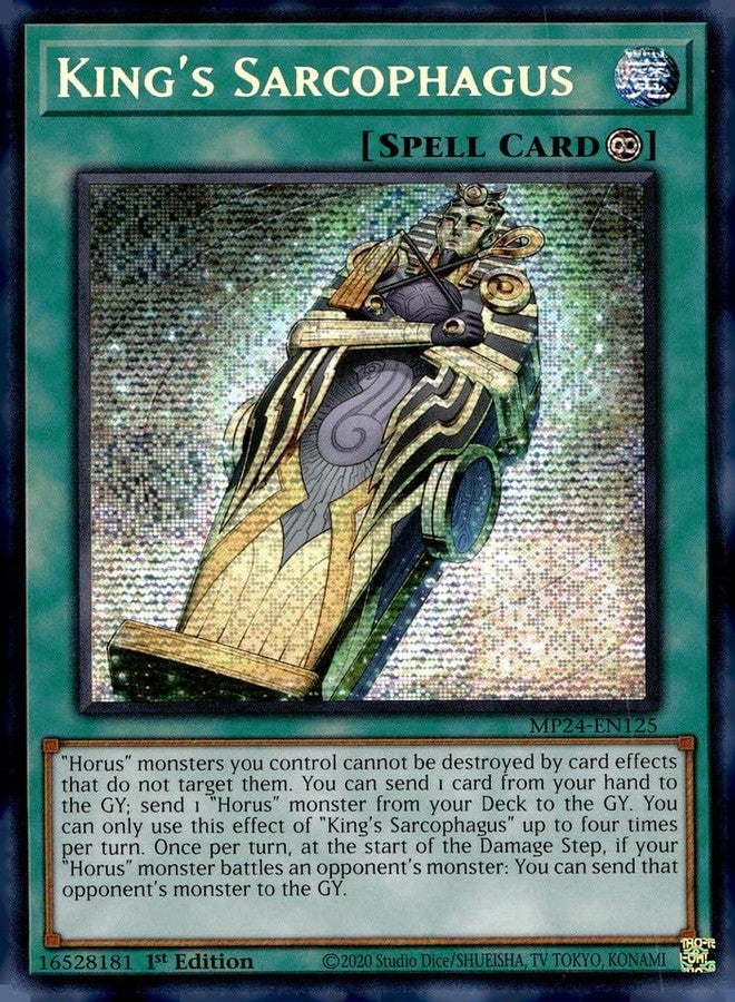 Yu-Gi-Oh! King's Sarcophagus - MP24-EN125 - Prismatic Secret Rare - 1st Edition