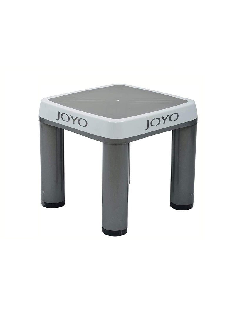 Shopfork Shopfork Joyo Tuff Stool Strong and Sturdy Safe and Reliable Bathroom Patla Stool Bathroom Stool for Home Classic Design Unbreakable Solid Patla Bathroom Stools (Big, Gray)  - Image 4