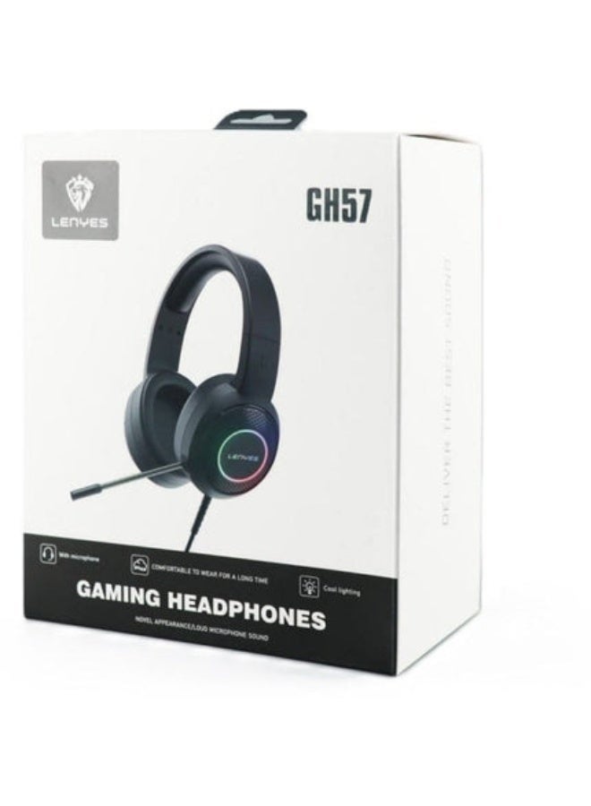 Lenyes GH57 Wired Gaming Headset with Microphone - Image 1