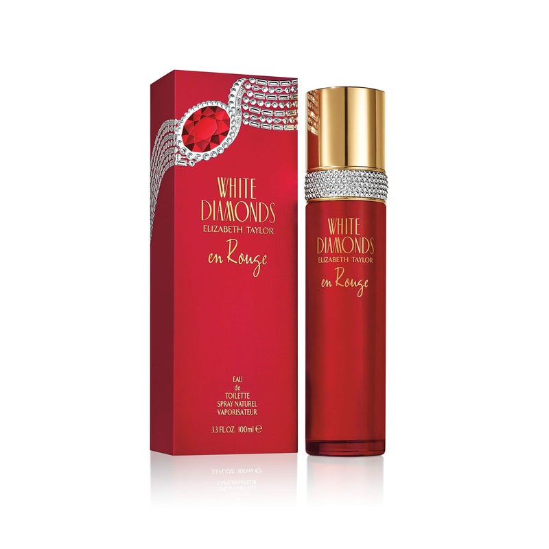 Elizabeth Taylor Women's Perfume, White Diamonds En Rouge, Eau De Toilette EDT Spray, 3.3 Fl Oz - Image 1