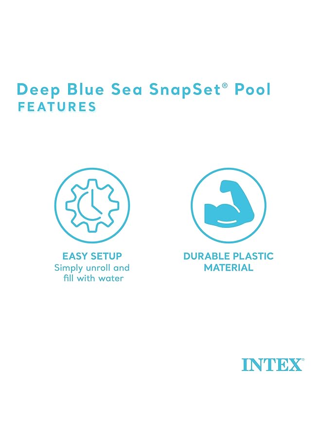 INTEX Deep Sea Blue Snapset Kiddie Swimming Pool - Image 3