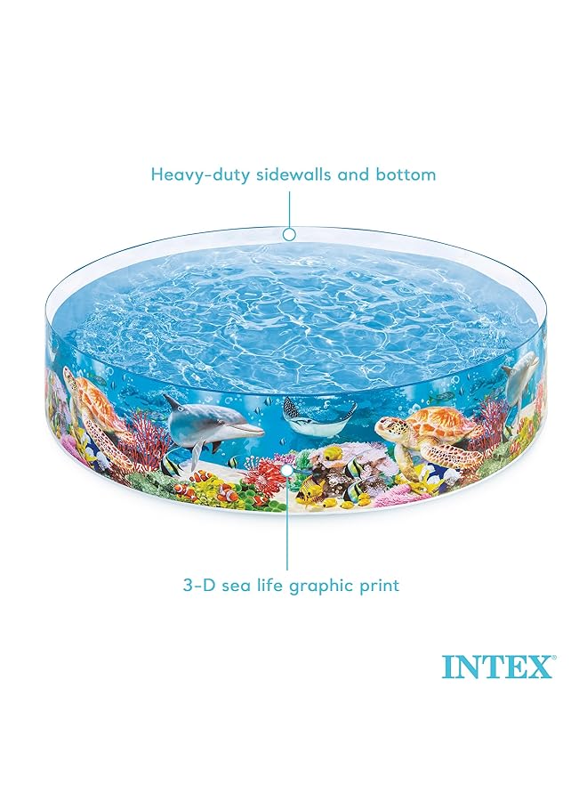 INTEX Deep Sea Blue Snapset Kiddie Swimming Pool - Image 4