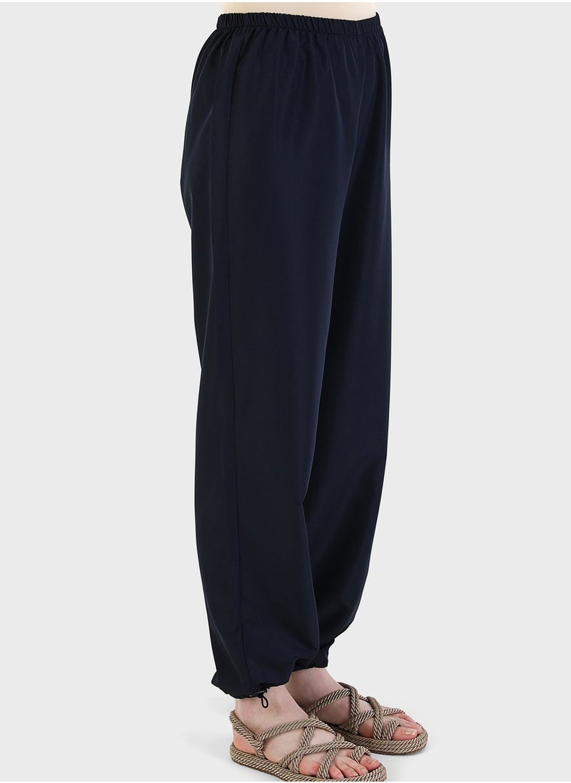 Mayo Bella by Modanisa - Printed Zip Detail Burkini Set - Image 1