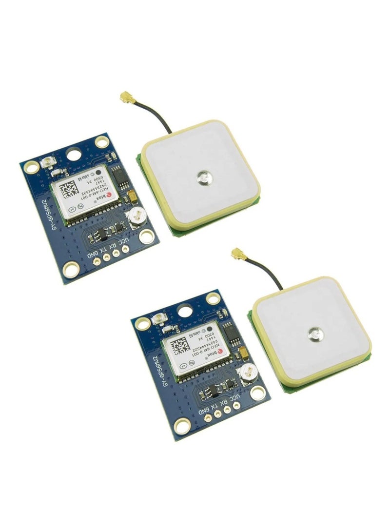 2 × GY-NEO6MV2 وحدة GPS 3V-5V لأردوينو APM 2.5 - Image 1