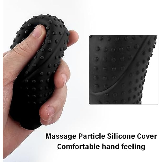 rayihni 2PCS Silicone Car Shift Knob Cover AntiSlip Gear Shift Cover with Massage Design for AutomaticManual Shifter Knobs Universal Interior Car Accessories for Women  Men Black - Image 4