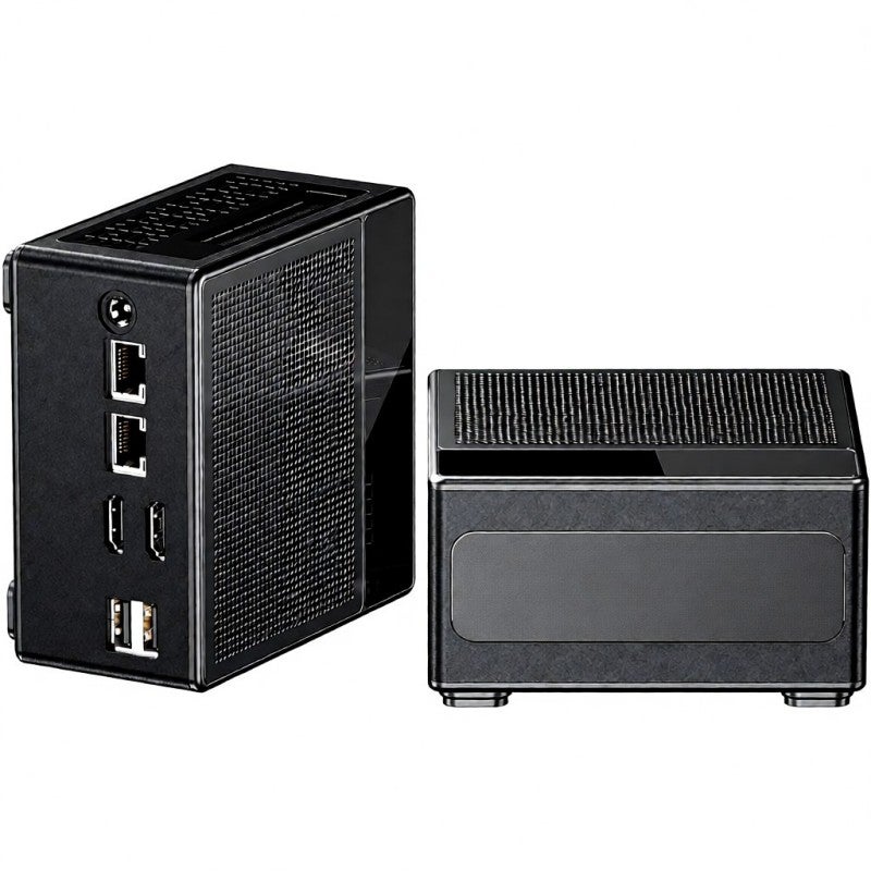 كمبيوتر ألعاب صغير (Mini Gaming Pc) بسعة ذاكرة 32 جيجابايت و 512 جيجابايت، و شاحن بريطاني، مع معالج AMD Ryzen7 6800H عالي الأداء - كمبيوتر ألعاب صغير ذا ذاكرة Lpddr5 عالية السرعة 6400 ميجاهرتز للاستخدام في الترفيه بالألعاب والمهام المتعددة على سطح المكتب - Image 1