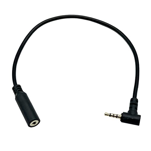 Seadream 2.5mm Extension Cable;2Pack 10inch 2.5mm Right Angled Male to Female Extension Cable 4 Pole Dash Cam Rearview Backup Camera Reverse Car Recorder Cord Cable,Gold Plated (10inch 2Pack) - Image 3