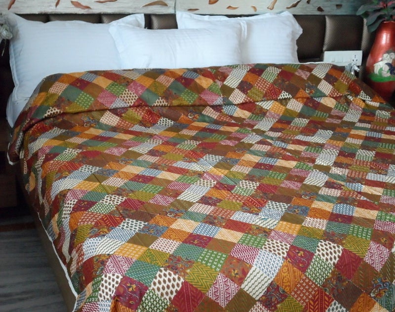 Snuggle Multicolour Contemporary Cotton Blanket - Image 2
