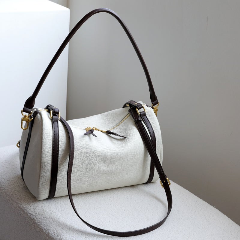 Women's Genuine Leather Boston Pillow Bag - Image 3