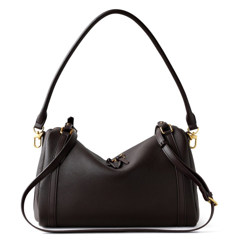 Women's Genuine Leather Boston Pillow Bag - Image 5