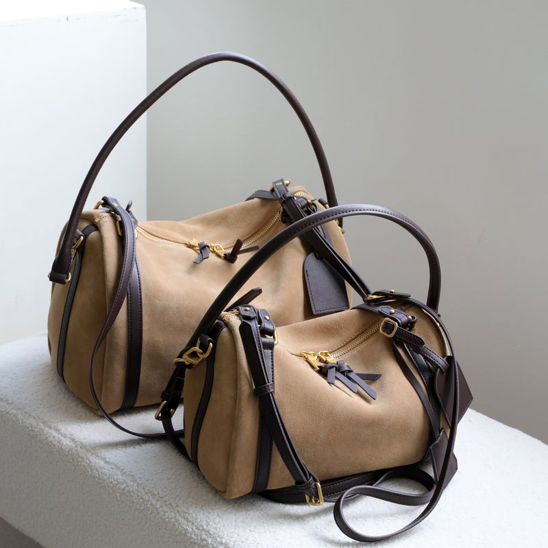 Women's Genuine Leather Boston Pillow Bag - Image 4