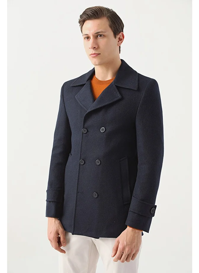 D'S DAMAT Navy Blue Coat 5HF08ORT10001