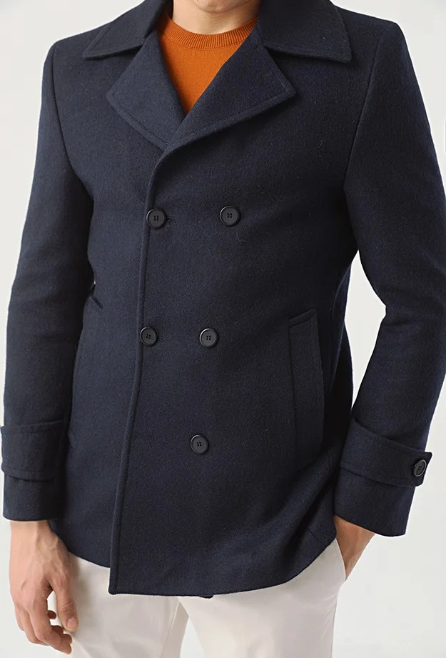 دي أس دامات Navy Blue Coat 5HF08ORT10001