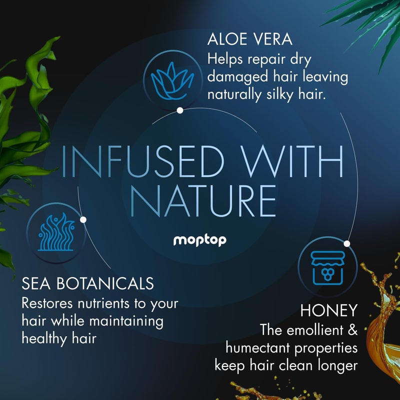 MopTop Salon Daily Conditioner - Lemon Sage, 12oz - Color Safe Moisturizer for All Hair Types - Image 4