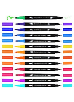 Beauenty 60 Colors Dual Tip Watercolor Marker Set, Fine and Brush Ended Washable Coloring Pens  - Image 2