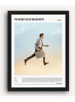 The Secret Life Of Walter Mitty - Movie Poster With Frame 30x40 cm