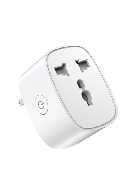 Title : TIKNIA Universal Smart Plug, 16A Smart Socket Wi-Fi Plug Works with Alexa, Google Home, Remote Control & Voice Control with Electricity Statistics Timer Function, Wireless Socket for Smart Home