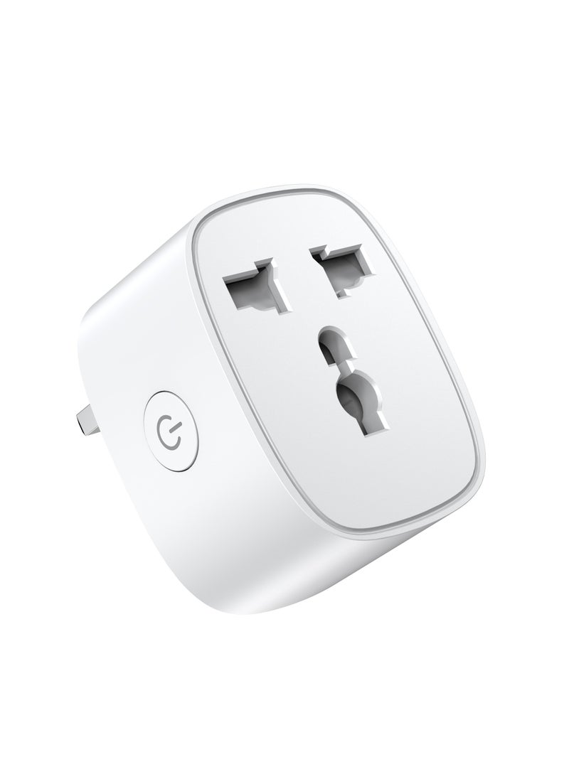 TIKNIA Title : TIKNIA Universal Smart Plug, 16A Smart Socket Wi-Fi Plug Works with Alexa, Google Home, Remote Control & Voice Control with Electricity Statistics Timer Function, Wireless Socket for Smart Home  - Image 1