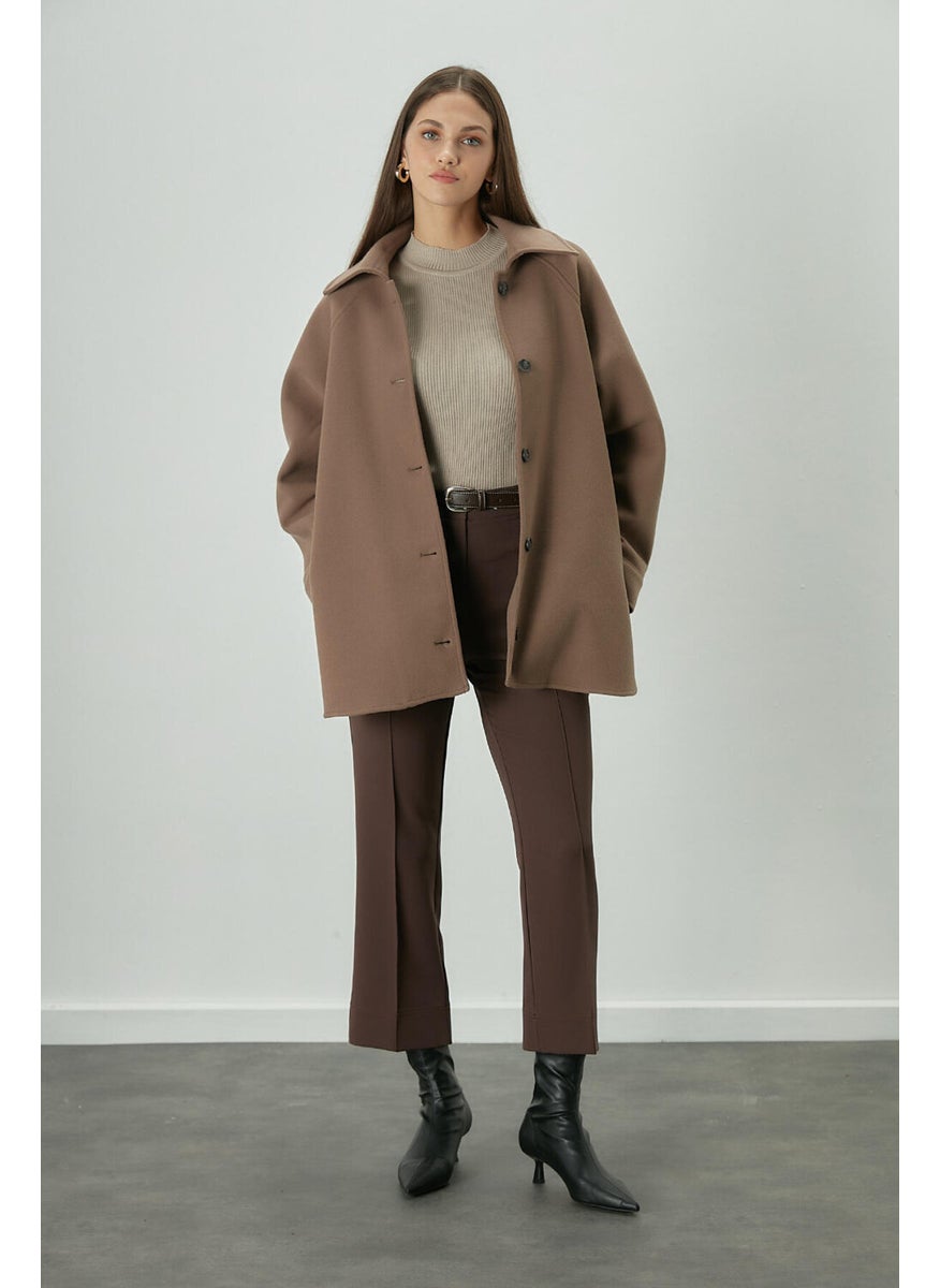 Manuka Straight Cut Trousers Bitter Brown  - Image 1