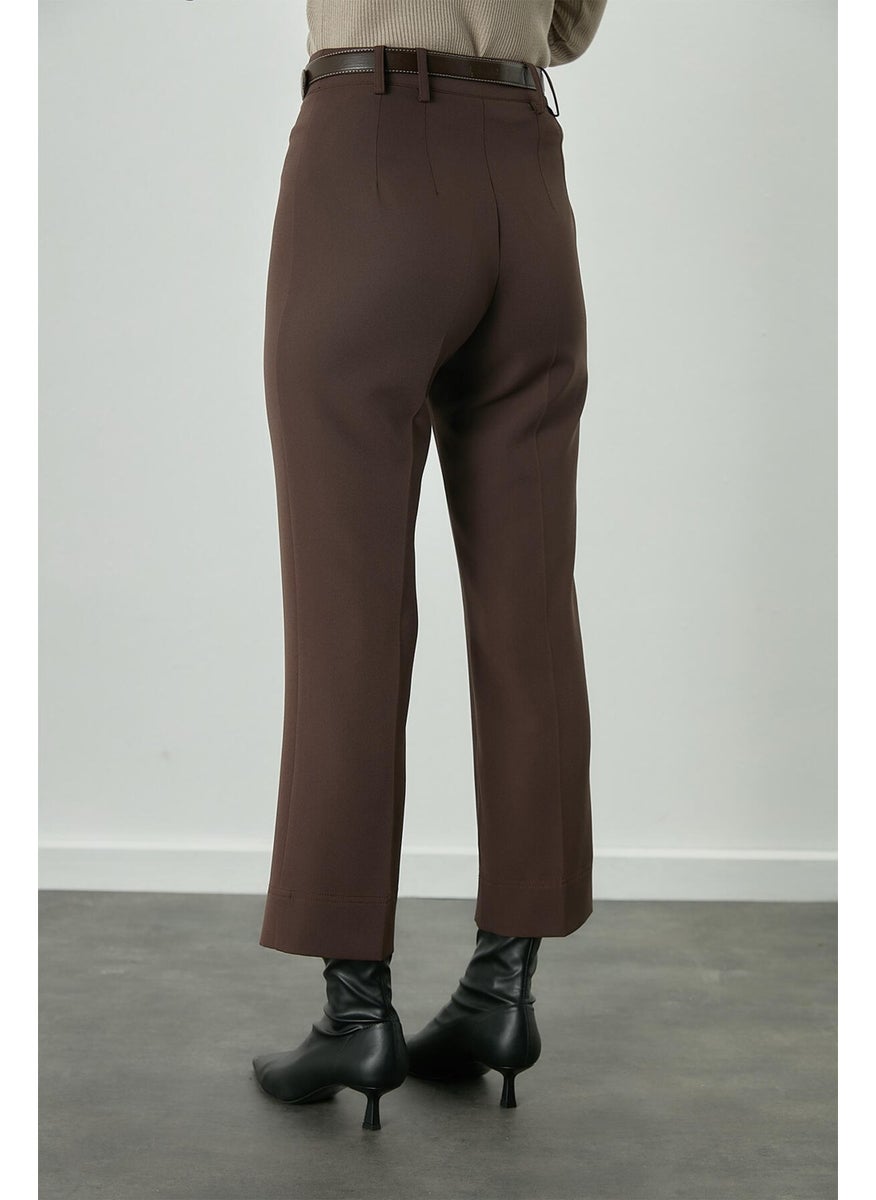 Manuka Straight Cut Trousers Bitter Brown  - Image 4