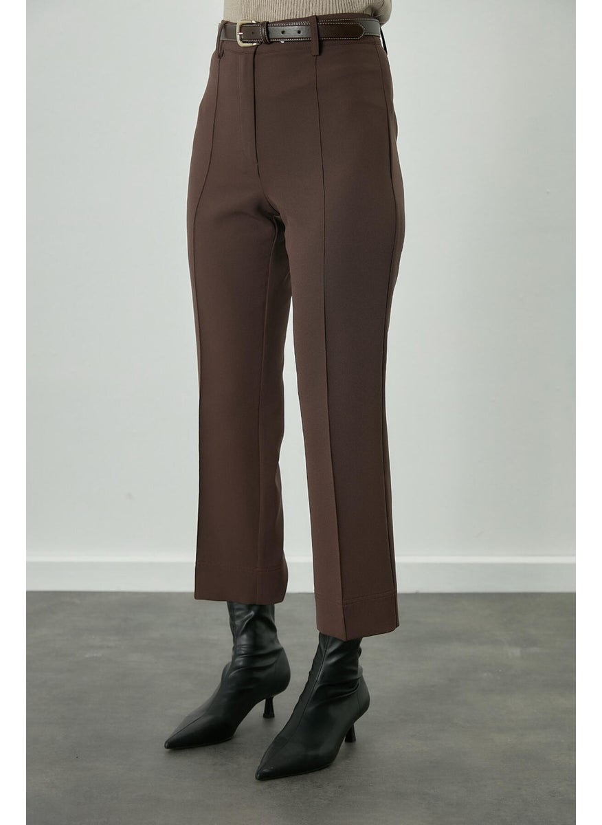 Manuka Straight Cut Trousers Bitter Brown  - Image 3