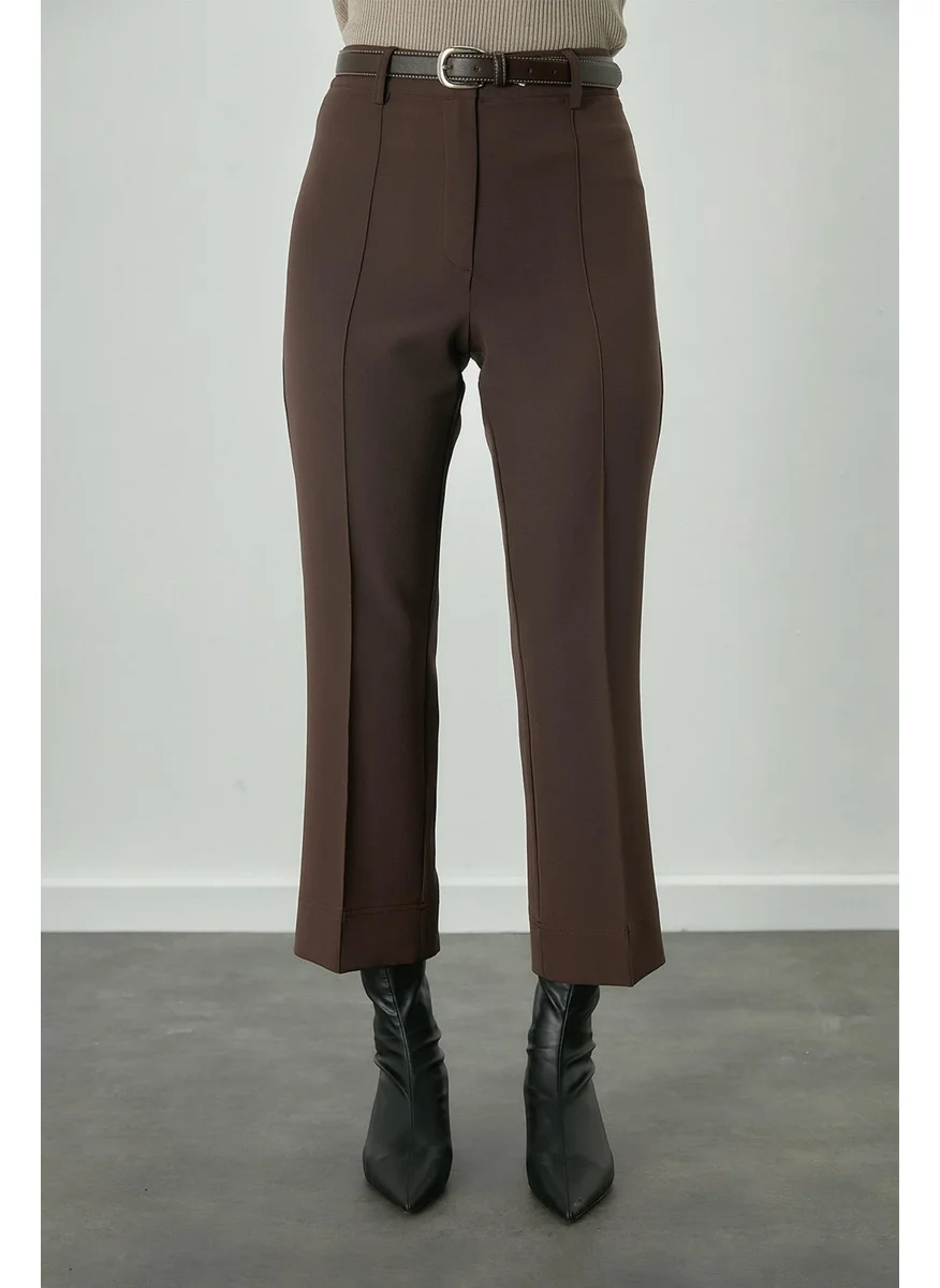 مانوكا Straight Cut Trousers Bitter Brown