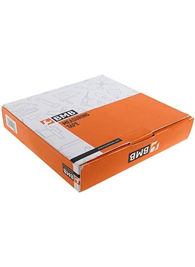 BMB tools Measuring Tape 30Meter Steel Measuring Tape Retraction Control And Self Lock Easy To Read Magnetic Hook Shock Absorbent Solid Rubber Case Measuring Tape With Belt - Image 4